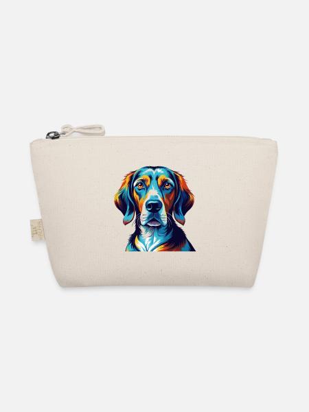 Polish Hunting Hound Dog Breed Cartoon Kawaii - Organic Pouch - nature - Front