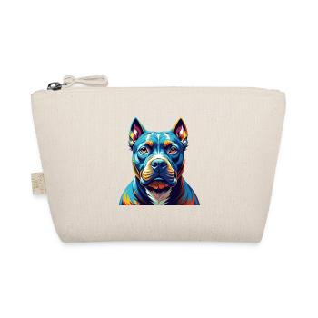 Pitbull Dog Breed Colorful Cartoon Kawaii - Organic Pouch - nature - Front