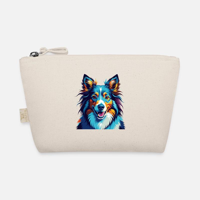 Sheltie Hunderasse Bunte Karikatur Kawaii Bio-Täschchen