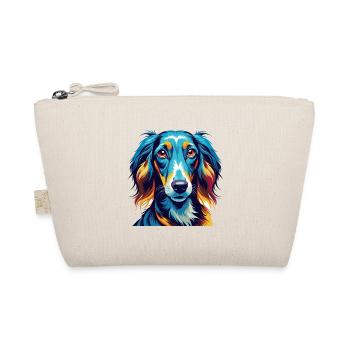 Saluki Hunderasse Bunte Karikatur Kawaii - Bio-Täschchen - Natur - Vorne