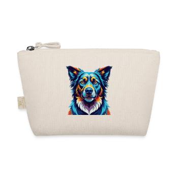 Shepherd Dog Breed Colorful Cartoon Kawaii - Organic Pouch - nature - Front