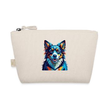Taigan Dog Breed Colorful Cartoon Kawaii - Organic Pouch - nature - Front