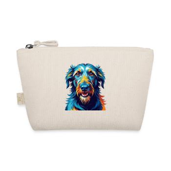 Scottish Deerhound Dog Breed Cartoon Kawaii - Organic Pouch - nature - Front