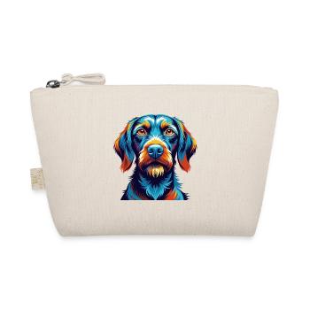 Wirehaired Vizsla Dog Breed Cartoon Kawaii - Organic Pouch - nature - Front