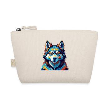 Seppala Siberian Sleddog Breed Cartoon Kawaii - Organic Pouch - nature - Front