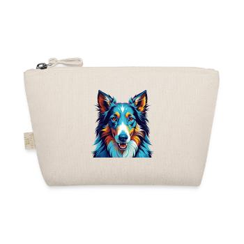 Smooth Collie Dog Breed Colorful Cartoon Kawaii - Organic Pouch - nature - Front