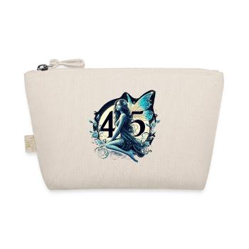 45 Years Fairy Elf Birthday Anniversary Gift - Organic Pouch - nature - Front