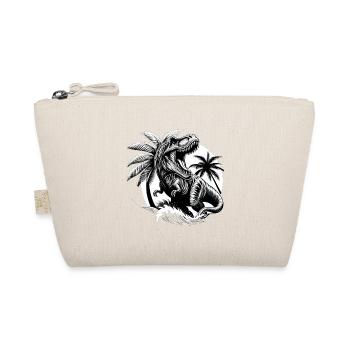Brüllender T-Rex Dinosaurier Geschenk - Bio-Täschchen - Natur - Vorne