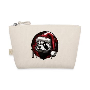 Christmas Panda - Organic Pouch - nature - Front