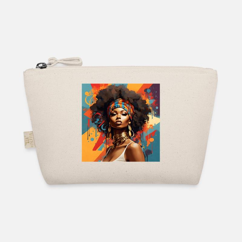 Afro-kulturelle Brillanz - Bio-Täschchen - Natur