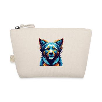 Taigan Kyrgyz Taighany Dog Breed Cartoon Kawaii - Organic Pouch - nature - Front