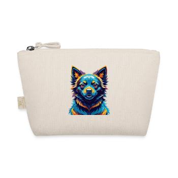 Schipperke Dog Breed Colorful Cartoon Kawaii - Organic Pouch - nature - Front