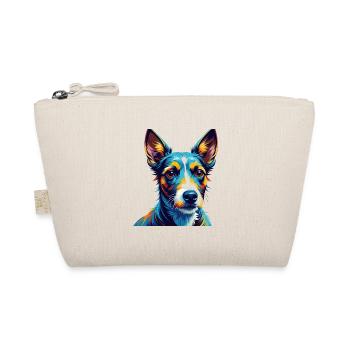 Smooth Fox Terrier Dog Breed Cartoon Kawaii - Organic Pouch - nature - Front
