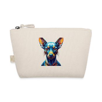 Peruvian Hairless Dog Breed Cartoon Kawaii - Organic Pouch - nature - Front