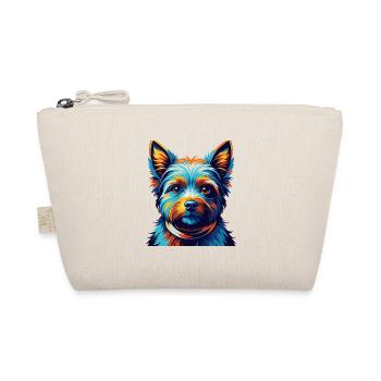 Norwich Terrier Dog Breed Colorful Cartoon Kawaii - Organic Pouch - nature - Front