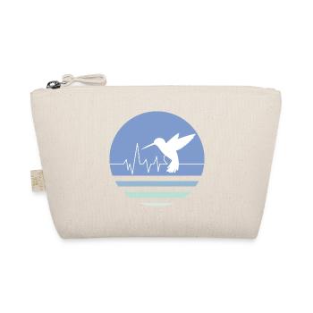 Colibri bleu pastel - Trousse biologique - nature - Devant
