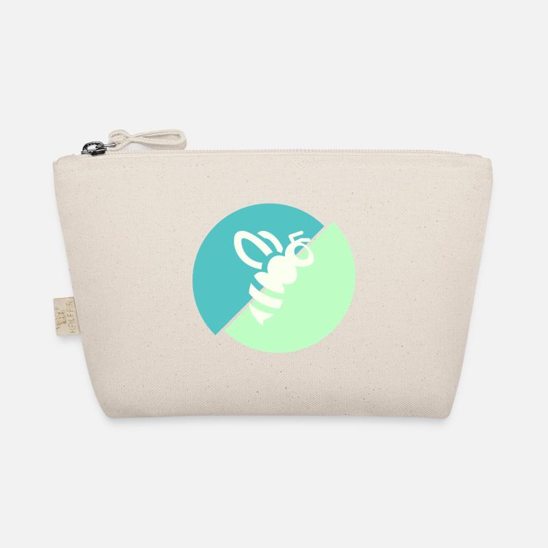 Abeille contrastée vert pastel Trousse biologique