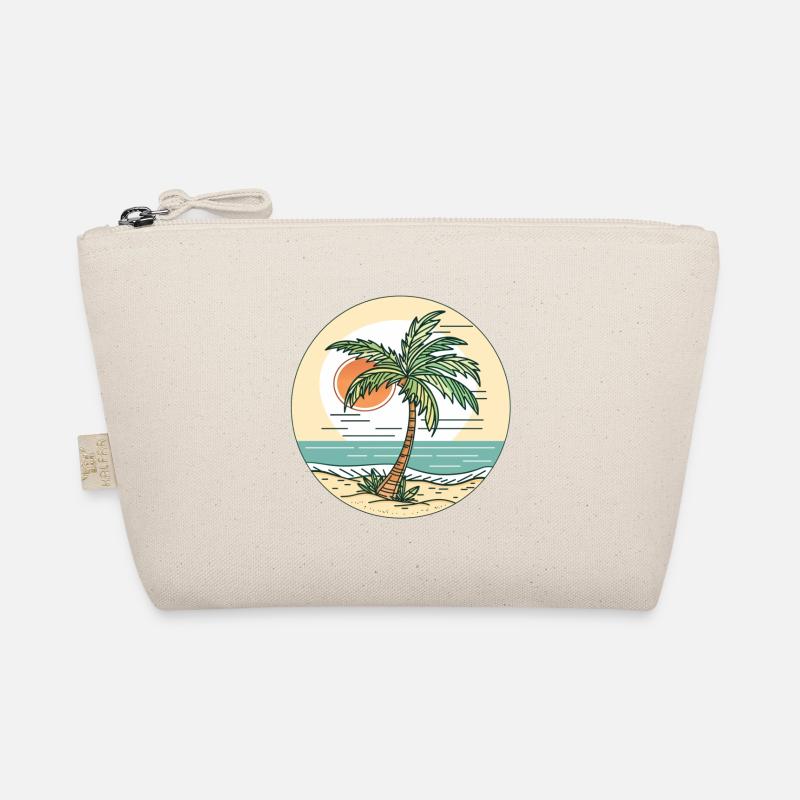 Sunset on the beach Organic Pouch
