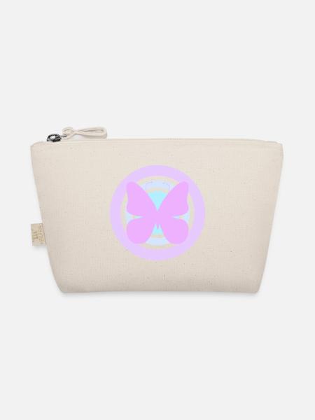 Purple Celestial Butterfly - Organic Pouch - nature - Front