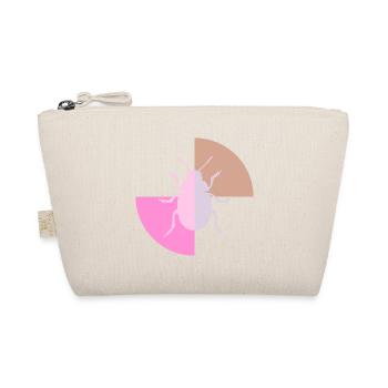 Duo Coccinelle Gris Pastel Rose - Trousse biologique - nature - Devant