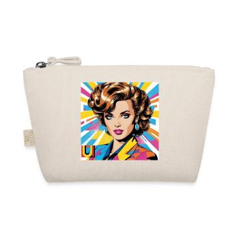Portrait pop art femme rétro éclatante - Trousse biologique - nature - Devant