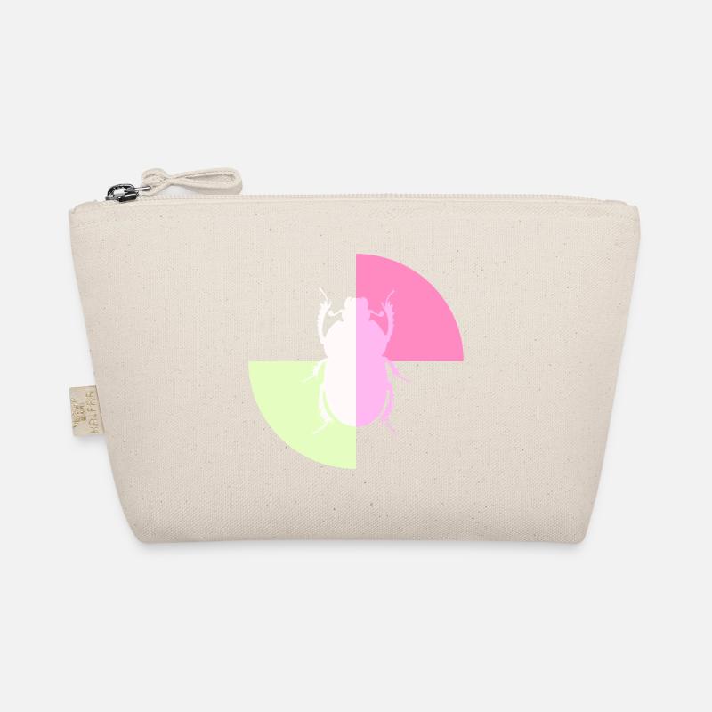 Duo White Pastel Pink Organic Pouch