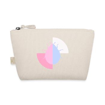 Duo Coccinelle Bleu Pastel Rose - Trousse biologique - nature - Devant