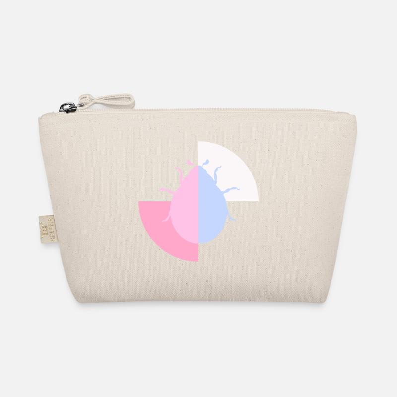 Duo Pastel Blue Pink Organic Pouch