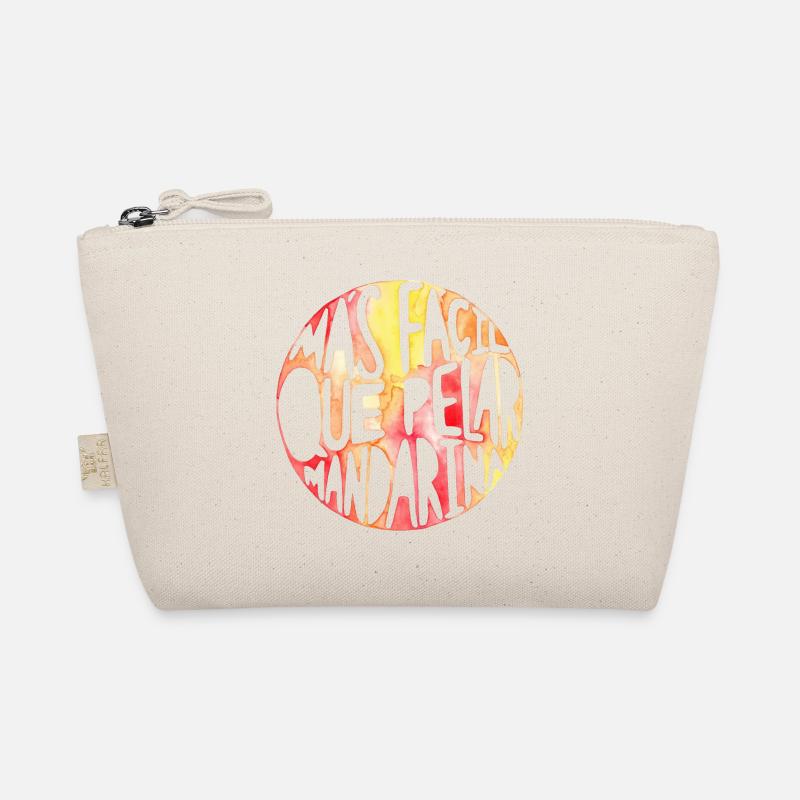 Plus facile que de peler la mandarine - Phrase à l’aquarelle Trousse biologique