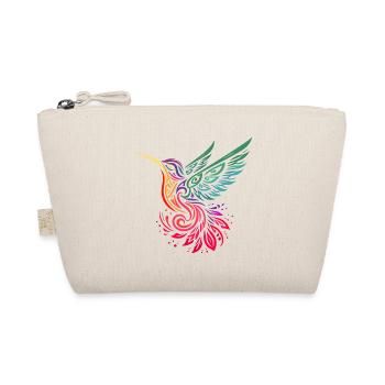 Kolibri Kolibri mehrfarbig im Tribal-Stil - Bio-Täschchen - Natur - Vorne