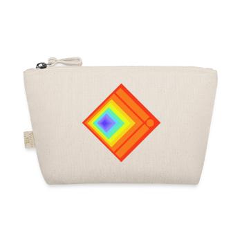 Geometric plays of colours and patterns - Organic Pouch - nature - Front