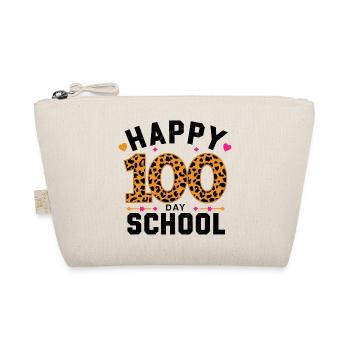 Happy One Hundred Day School für eine Lehrer und - Bio-Täschchen - Natur - Vorne