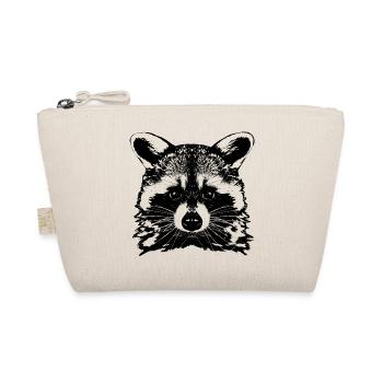 Waschbär / Raccoon / Kopf - Bio-Täschchen - Natur - Vorne