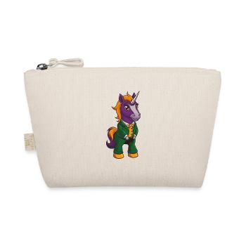 Unicorn Funny Kawaii Cartoon Character Clipart - Organic Pouch - nature - Front