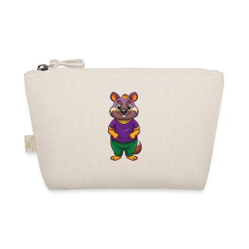 Quokka Funny Kawaii Cartoon Character Clipart - Organic Pouch - nature - Front