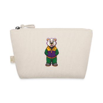 ours polaire drôle kawaii dessin animé personnage clipart - Trousse biologique - nature - Devant