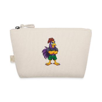 Rooster Funny Kawaii Cartoon Character Clipart - Organic Pouch - nature - Front