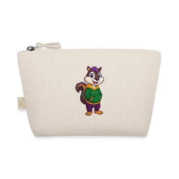 Chipmunk Funny Kawaii Cartoon Character Clipart - Organic Pouch - nature - Front