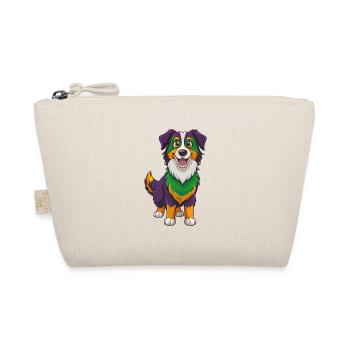 Australian Shepherd Dog Funny Kawaii Cartoon - Organic Pouch - nature - Front