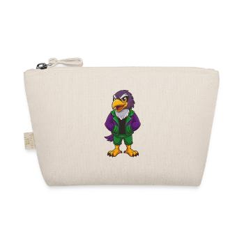Falcon Funny Kawaii Cartoon Character Clipart - Organic Pouch - nature - Front