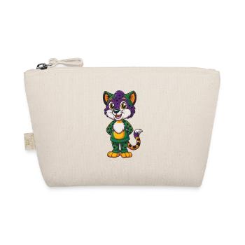 Cheetah Funny Kawaii Cartoon Character Clipart - Organic Pouch - nature - Front