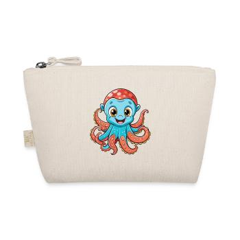 Octopus Cute Cartoon Character Kawaii Clipart - Organic Pouch - nature - Front