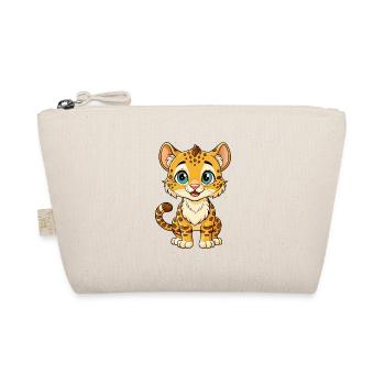 Ocelot Cute Cartoon Character Kawaii Clipart - Organic Pouch - nature - Front