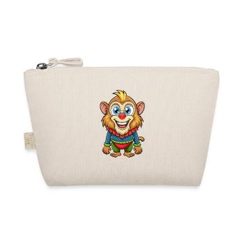 Mandrill Niedliche Zeichentrickfigur Kawaii Clipart - Bio-Täschchen - Natur - Vorne