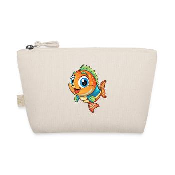 Fish Cute Cartoon Character Kawaii Clipart - Organic Pouch - nature - Front