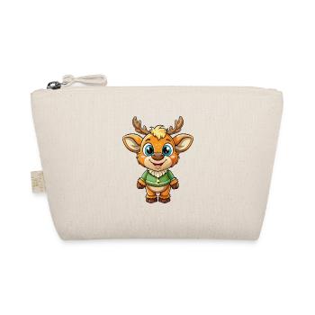 Elch Niedliche Zeichentrickfigur Kawaii Clipart - Bio-Täschchen - Natur - Vorne