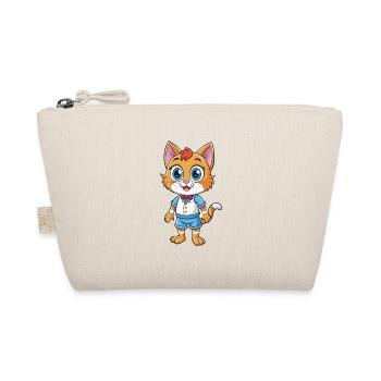 Cat Cute Cartoon Character Kawaii Clipart - Organic Pouch - nature - Front