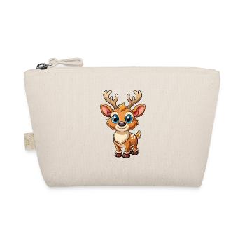 Caribou Cute Cartoon Character Kawaii Clipart - Organic Pouch - nature - Front