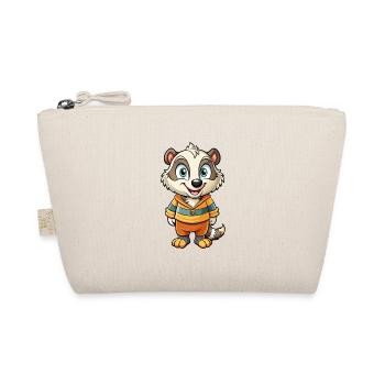 Dachs Niedliche Zeichentrickfigur Kawaii Clipart - Bio-Täschchen - Natur - Vorne