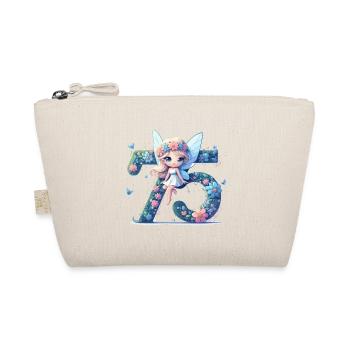 75 Years Fairy Elf Birthday Anniversary Gift - Organic Pouch - nature - Front
